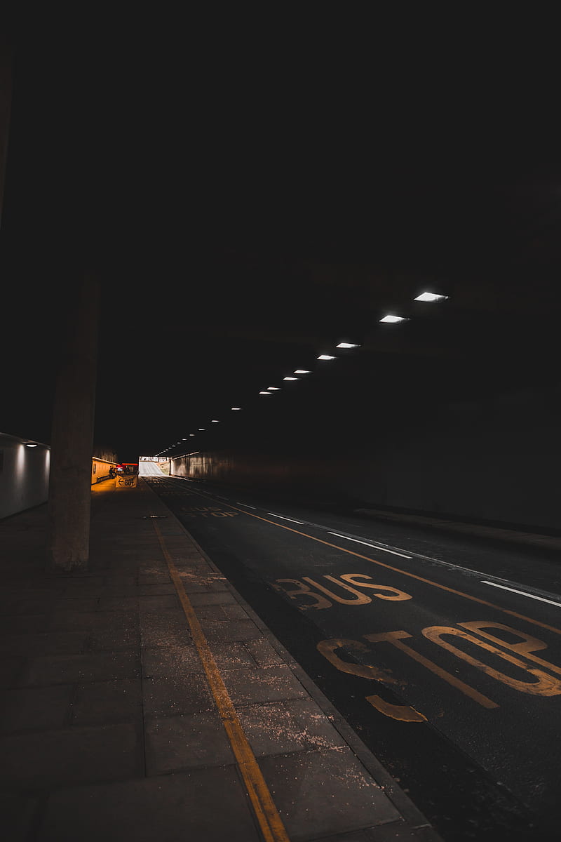 tunnel, road, exit, dark, HD phone wallpaper