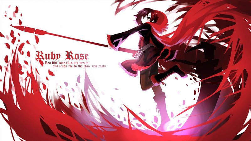 RWBY Ruby Rose, Ruby Rose, Ruby, RWBY, anime, scythe, Rose, anime girl, HD  wallpaper | Peakpx