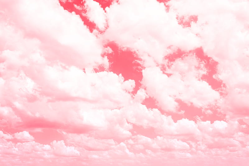 Premium . Pink sky with light and beautiful clouds, , background, HD ...