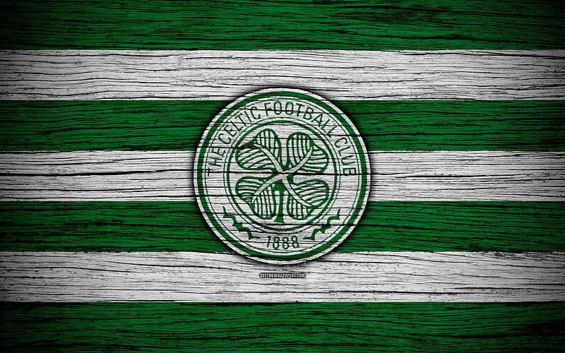 Celtic FC, club, football, glasgow, logo, wooden, HD wallpaper
