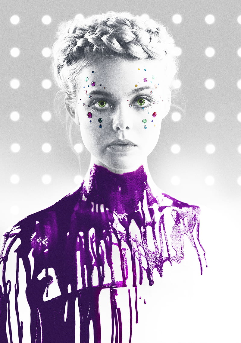 4k Free Download The Neon Demon Movie Poster Portrait Display Elle Fanning Hd Phone 