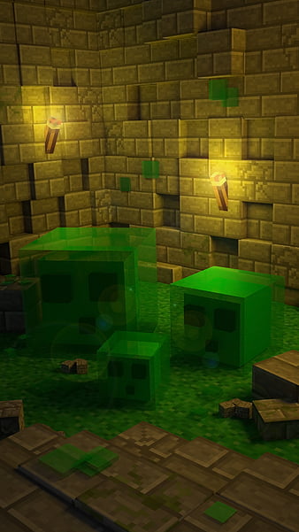 minecraft slime wallpapers high resolution