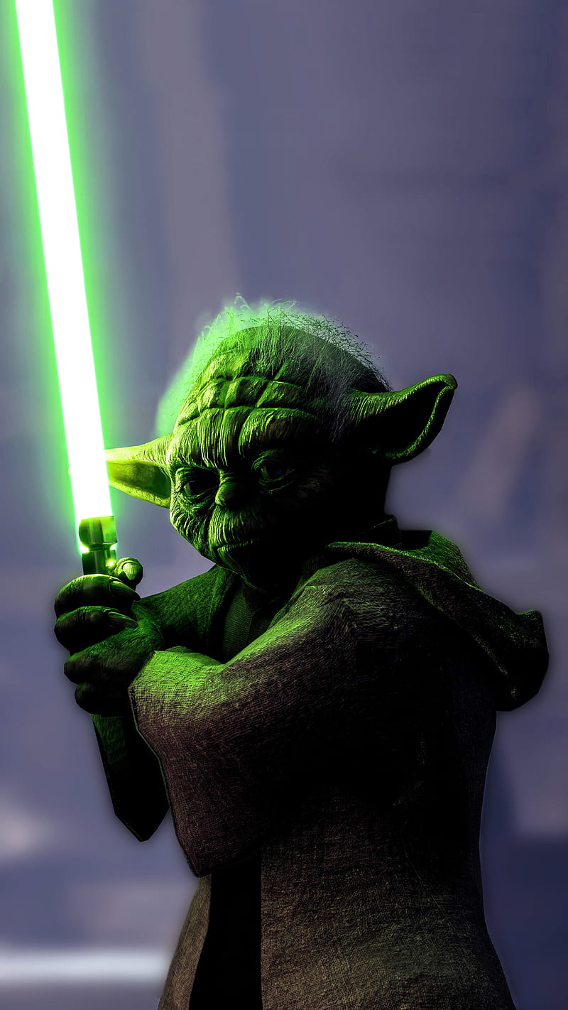 Yoda, jedi, sabre, starwars, HD phone wallpaper | Peakpx