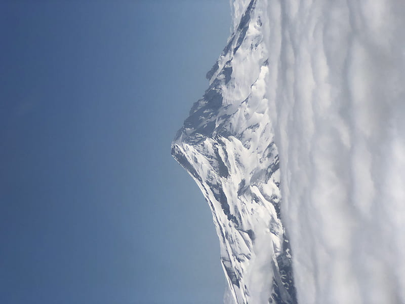 view of mountain summit, HD wallpaper