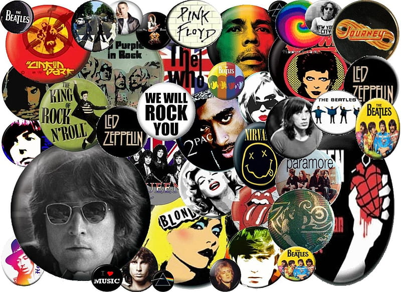 Classic Rock, Mick Jager, Beatles, Kiss, Rock and Roll, Bowie, HD wallpaper