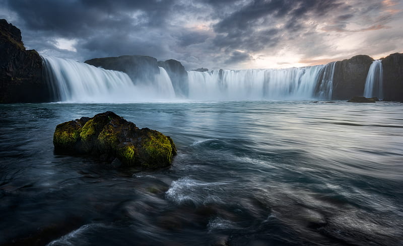 Waterfalls, Goðafoss, Iceland, Nature, Waterfall, HD wallpaper | Peakpx