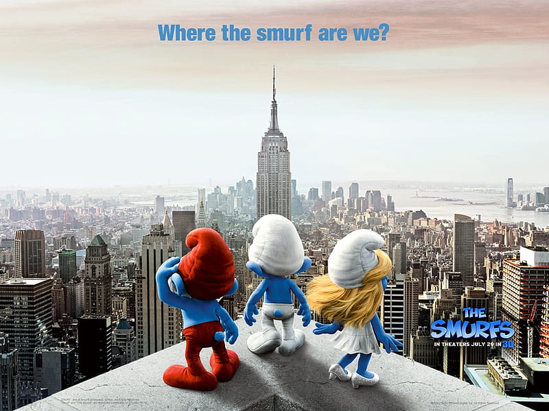 The Smurfs 3D Movie, HD wallpaper