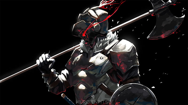 goblin slayer, axe, armor, shield, Anime, HD wallpaper