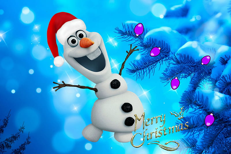 Feliz navidad, dibujos animados, congelado, feliz, nieve, muñeco de nieve  olaf, Fondo de pantalla HD | Peakpx