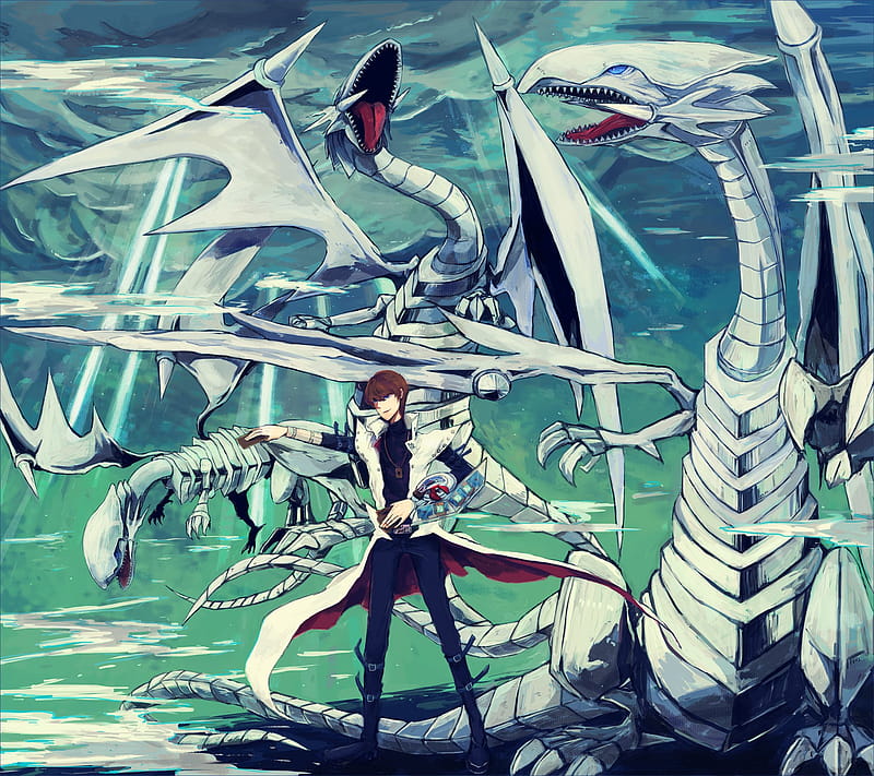 duel, Monsters, Yu gi oh, Kaiba, Seto, Blue, Eyes, White, Dragon, Dragon / and Mobile Background, HD wallpaper