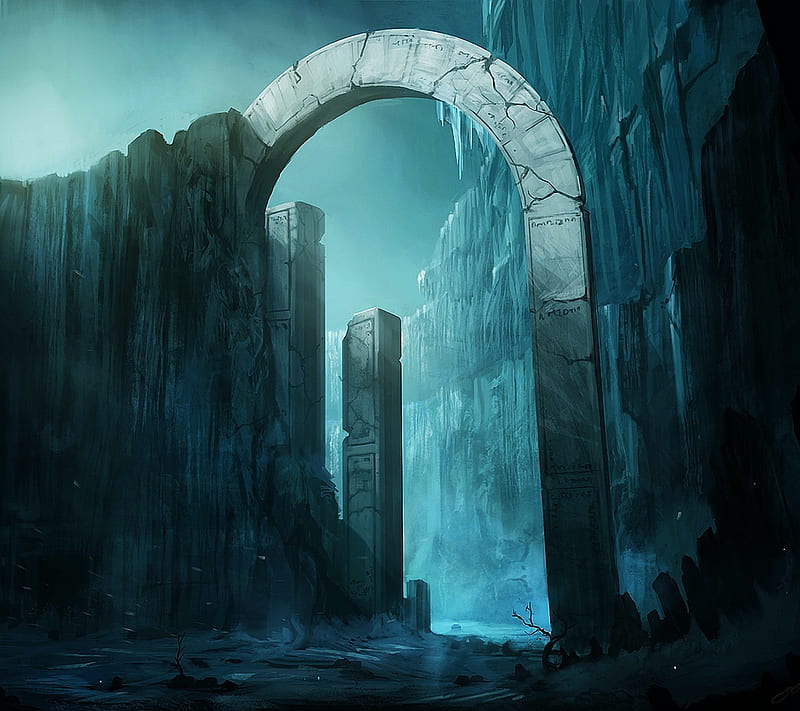 Arc, beauty, city, fantasy, gothic, lovely, old, temple, HD wallpaper