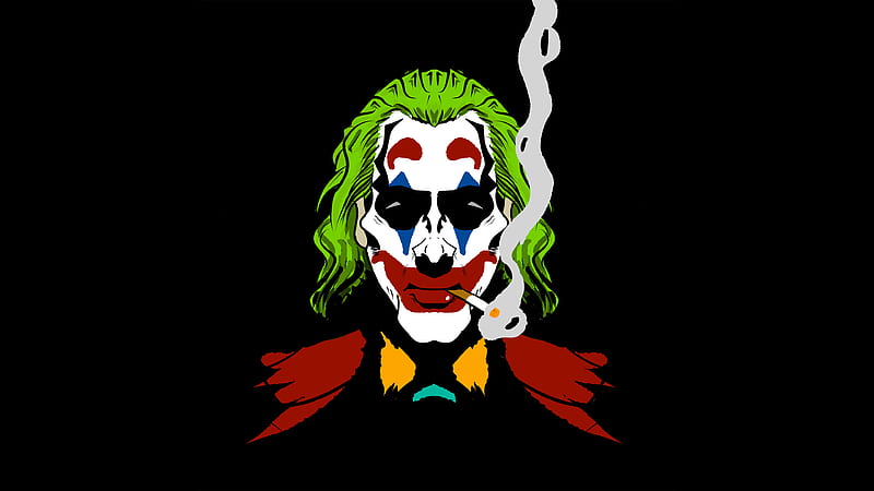 Joker Cigratte Smoking, joker-movie, joker, superheroes, supervillain, artwork, HD wallpaper