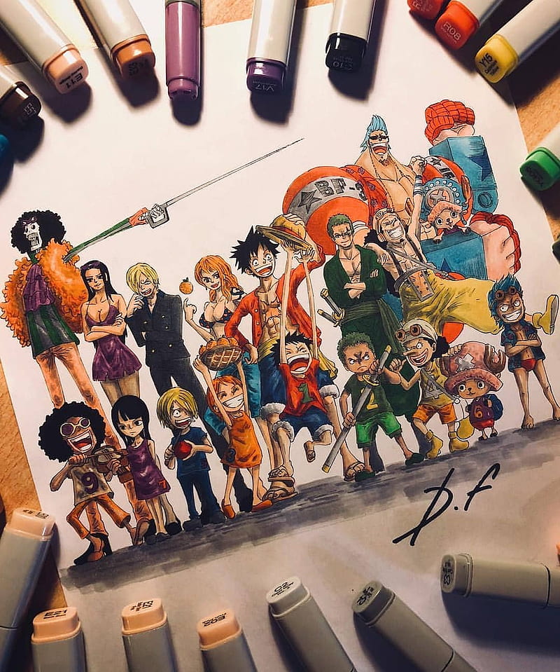 One Piece, anime, luffy, zoro, nami, sanji, ussop, nico, robin, chopper, HD phone wallpaper