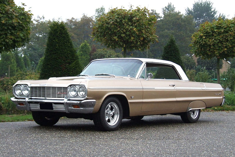1964 Chevrolet Impala, chevy, impala, classic, vintage, HD wallpaper