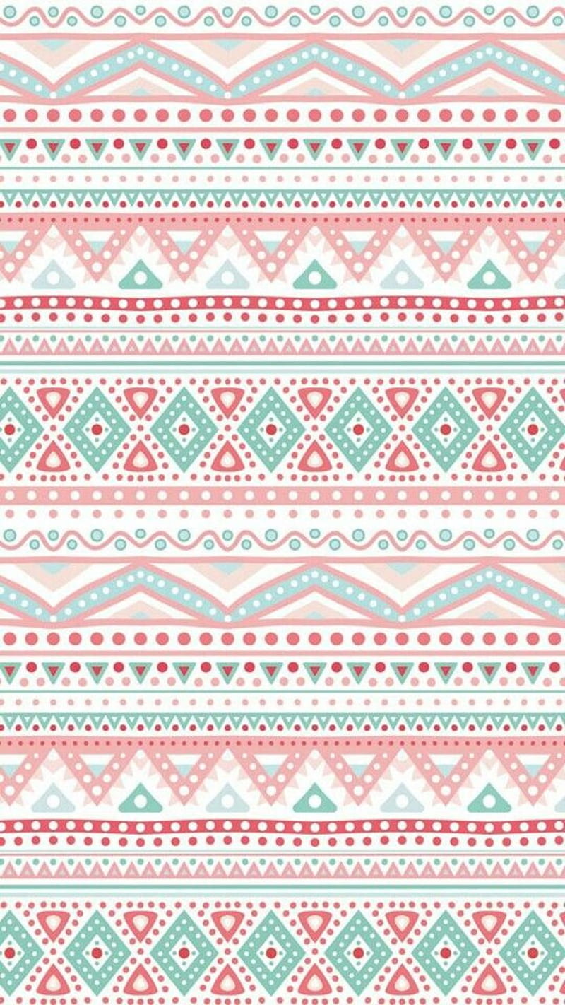 Tribal, cute, desenho, pastel, pattern, pretty, shapes, HD phone wallpaper