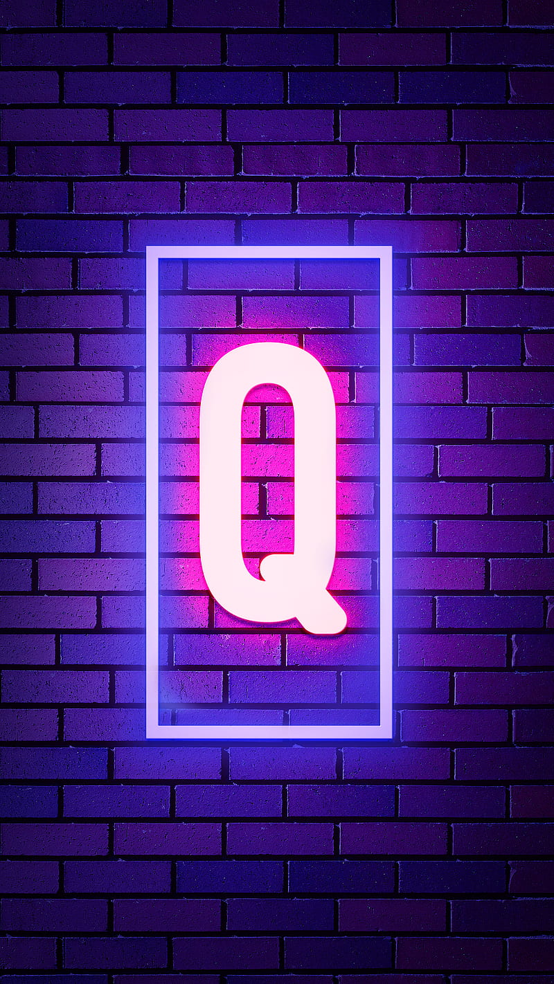 Neon Q, Neon Light, Q Alphabet, Q Neon, HD phone wallpaper