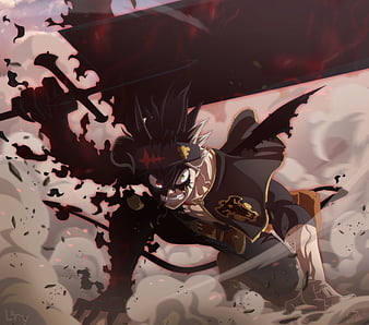 Made a wallpaper for Asta's demon transformation (alternate in comments) :  r/BlackClover