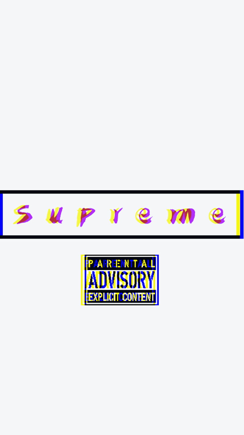 Supreme parental adv, parental advisory, supreme, HD phone wallpaper