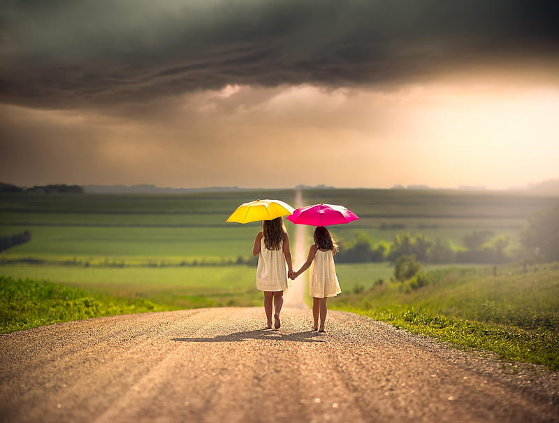 Little girl, pretty, sunset, adorable, sightly, sweet, nice, love, beauty, child, face, bonny, lovely, leg, blonde, pure, baby, sky, cute, feet, white, Hair, little, Nexus, Umbrella, bonito, dainty, kid, fair, graphy, green, people, pink, street, Belle, comely, 2 girls, girl, summer, nature, walk, Fields, princess, childhood, HD wallpaper