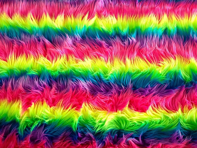 Rainbow Fuzzy Wallpaper | Love Wallpaper Backgrounds