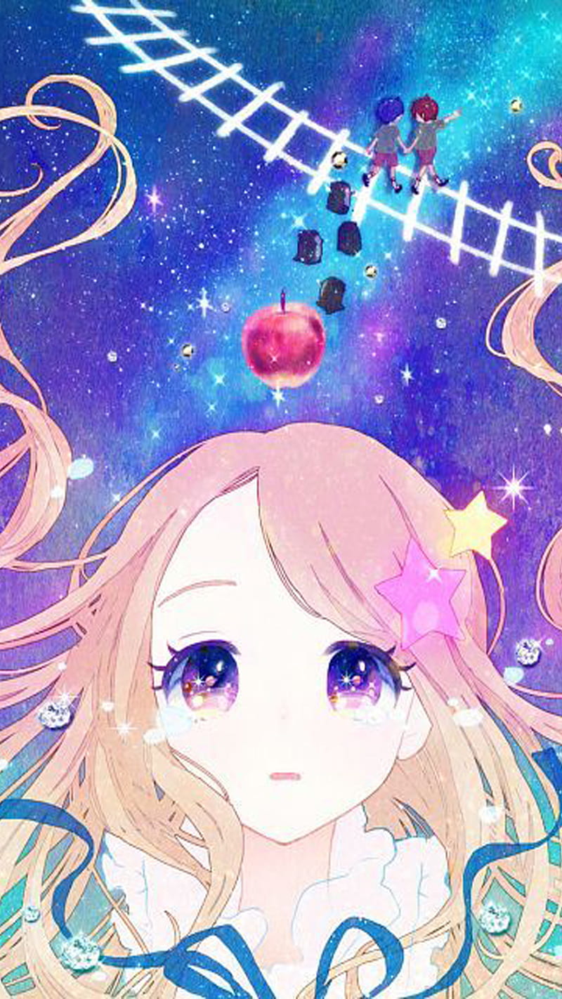 Himari sad, anime, cute, girl, happy, magic, manga, mawaru, penguindrum, HD phone wallpaper