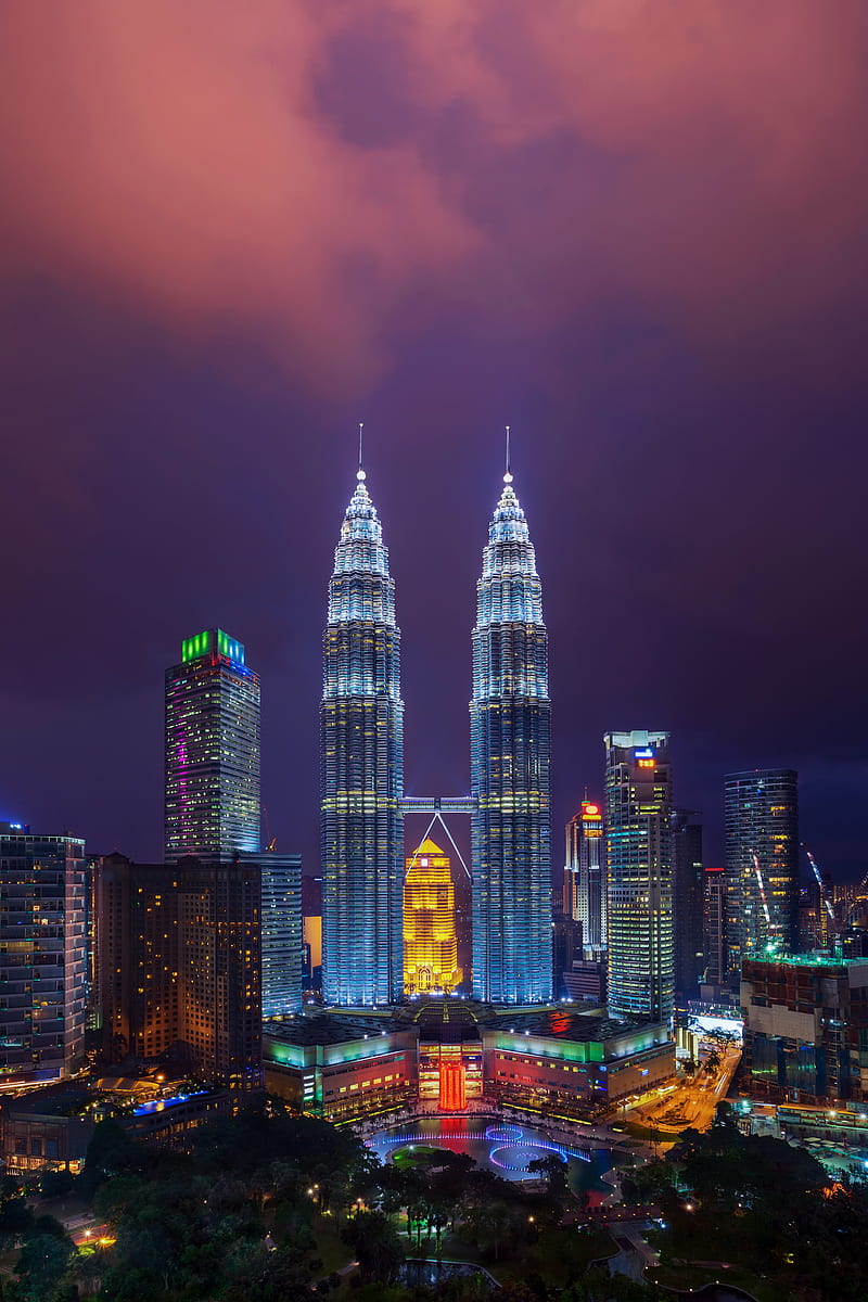 Petronas twin tower, malaysia, twin tower, HD phone wallpaper