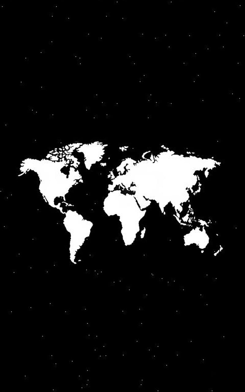 Continents in space, world, map, continentes, space, black, in, continents, HD phone wallpaper