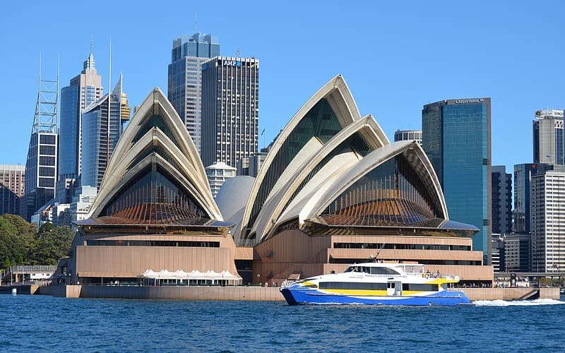 Sydney, City, Boat, Australia, Sydney Opera House, , Ferry, HD wallpaper