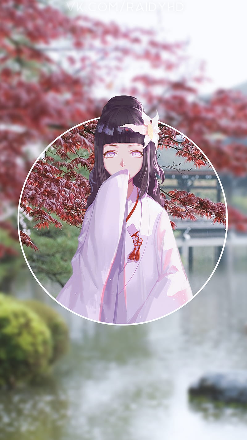 anime girls, anime, -in-, flower in hair, HD phone wallpaper