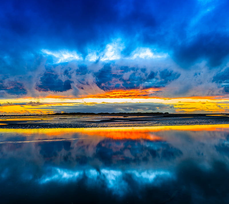 Sea, amazing, blue, clouds, mountains, new, ocean, reflection, sky ...