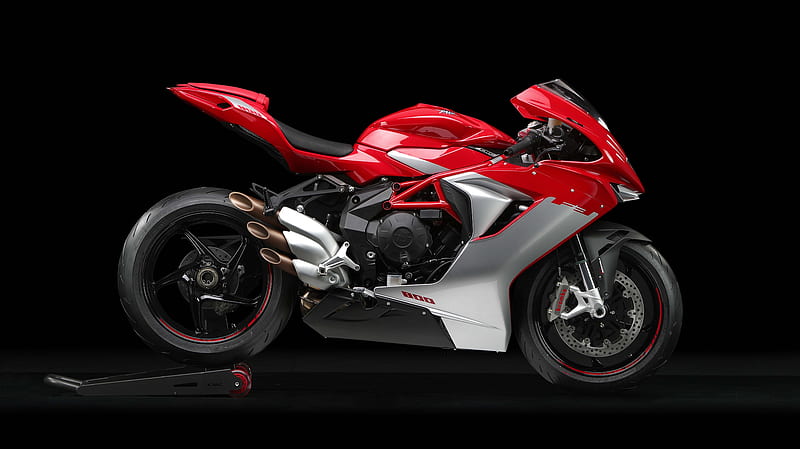 mv agusta f3 800, red, sport motorcycle, side view, Vehicle, HD wallpaper