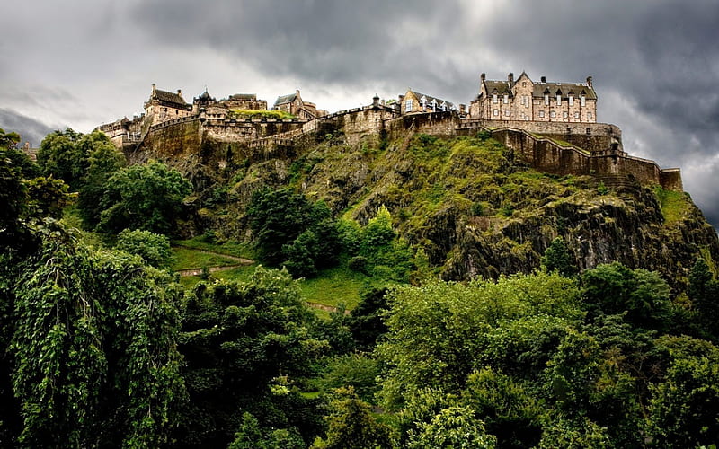Edinburgh Castle Edinburgh, Castle, england, HD wallpaper