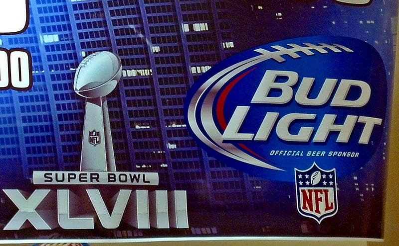 Budweiser NFL Super Bowl XLVIII, budweiser nfl, budweiser super bowl, super bowl display, super bowl XLVIII, super bowl 48, nfl display, HD wallpaper