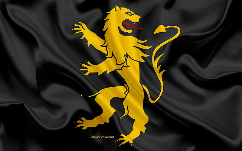Flag of Ceredigion silk flag, Ceredigion flag, silk texture, Counties of Wales, Ceredigion, Wales, United Kingdom, HD wallpaper