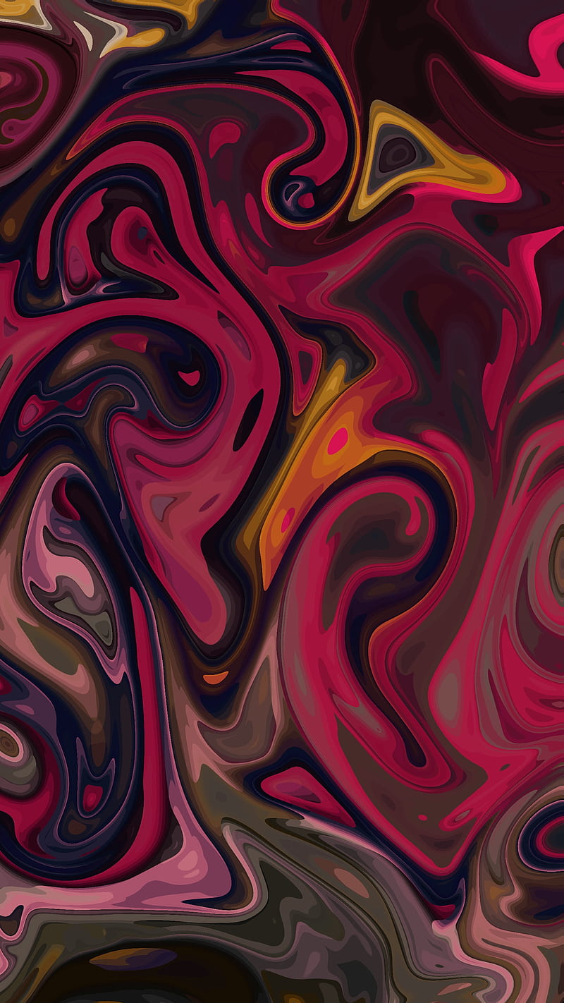 1920x1080px, 1080P free download | Warm liquids, abstract pattern, red ...