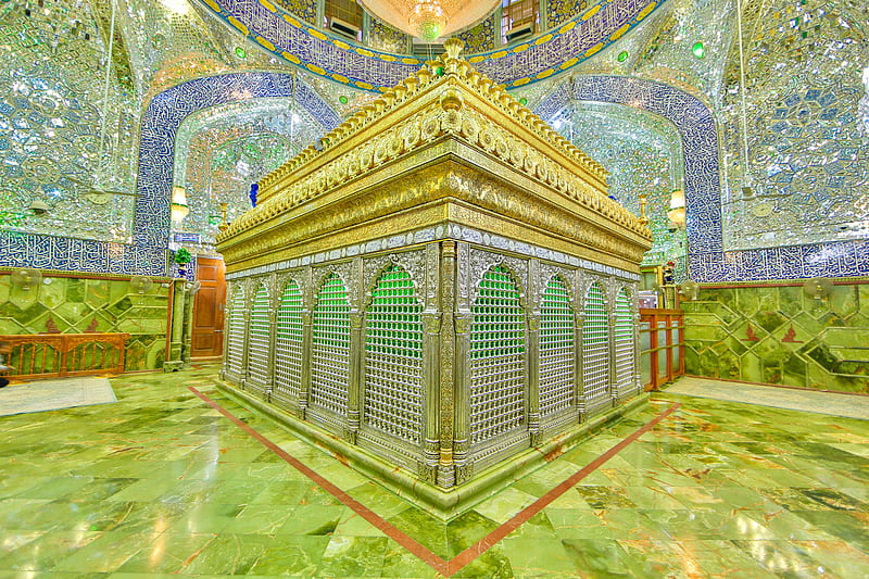 Emam Ali, allah, god, holy, love, muhammad, najaf, shrine, zarih, HD wallpaper