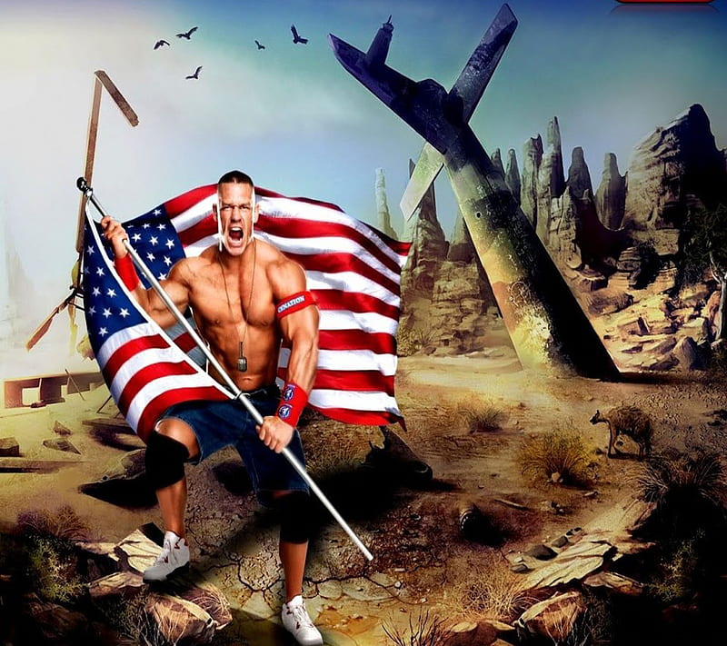 John Cena Animated, cenation, john cena, rock, wrestling, wwe, wwf, HD wallpaper