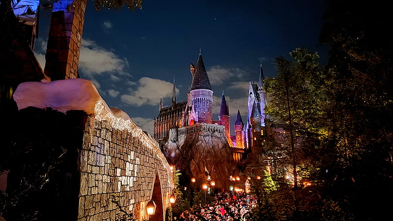 Hogwarts, castle, harry potter, universal, HD wallpaper