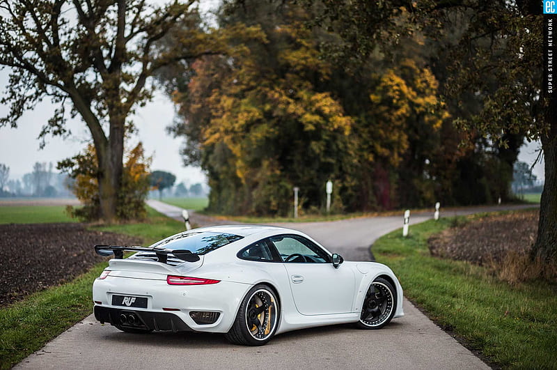 Porsche 911 Rear, porsche-911, porsche, carros, white, HD wallpaper