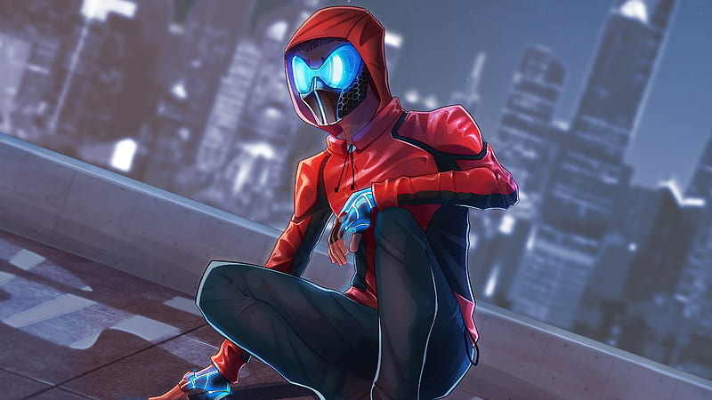 Spiderman Night Mask , spiderman, superheroes, artist, artwork, digital-art, artstation, HD wallpaper