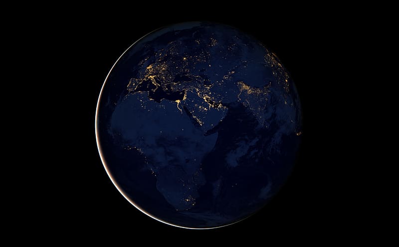Africa, Europe, From Space, Middle East, HD wallpaper