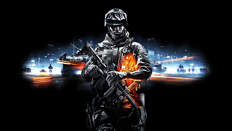 Battlefield 3 Soldier, soldier, gun, 3, battlefield, HD wallpaper