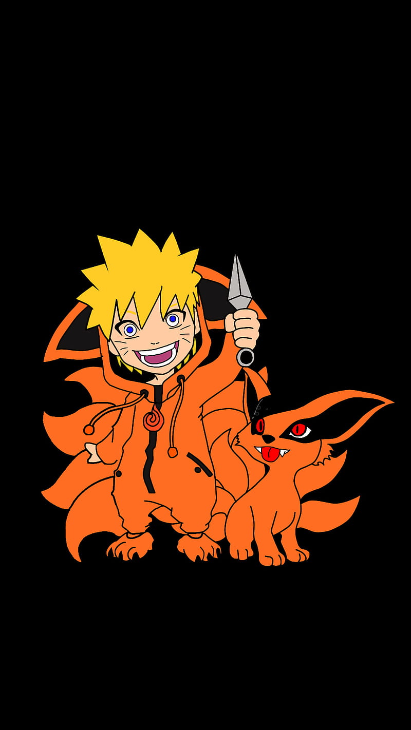 Little Naruto, 9 tails, kurama, kurama mode, little kurama, nine tailed  beast, HD phone wallpaper | Peakpx