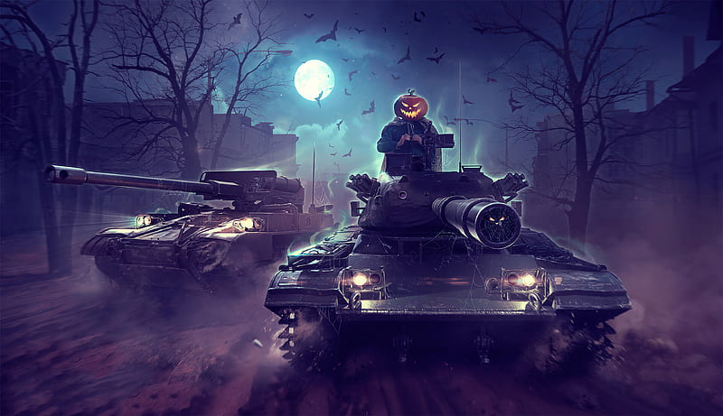 Halloween World Of Tanks, HD wallpaper