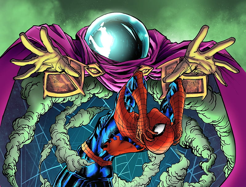 Spider-Man, Spider-Man: Far From Home, Marvel Comics, Mysterio (Marvel Comics), HD wallpaper