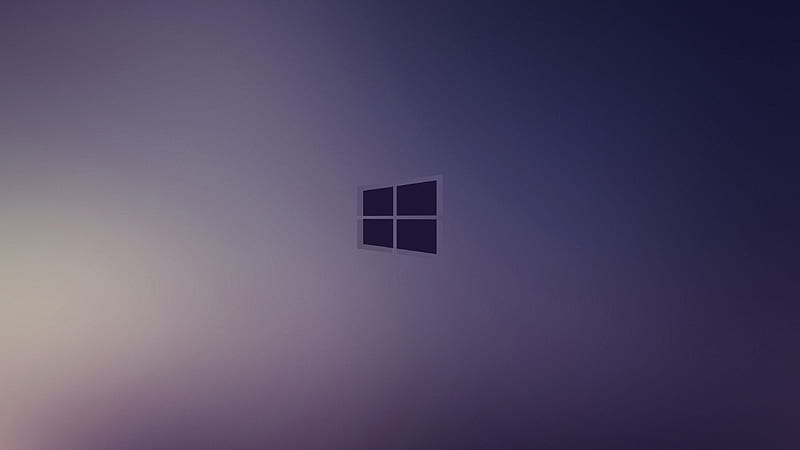 Windows 10 Logo In Light Purple Background Windows 10, HD wallpaper