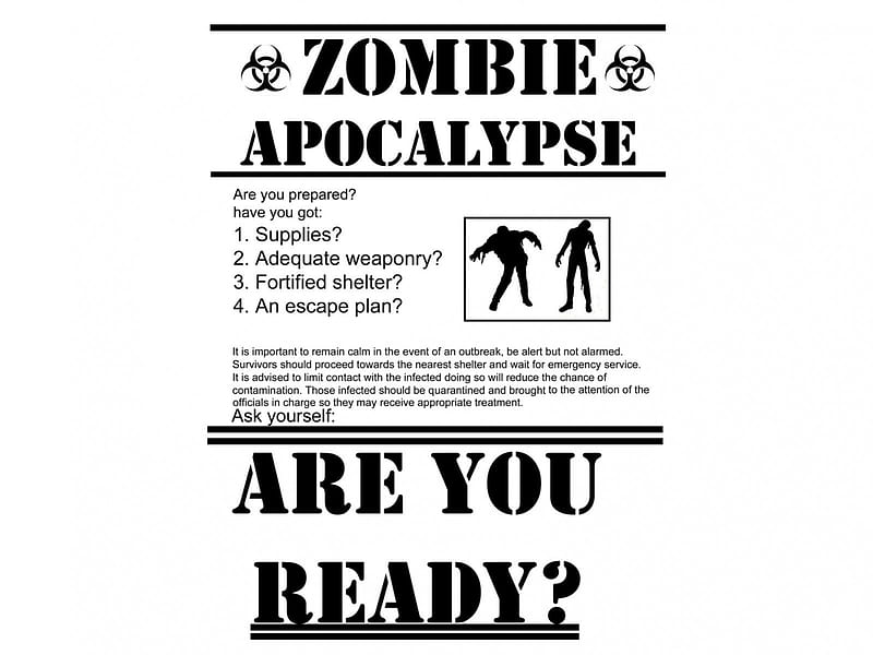 Zombie Apocalypse, Zombie, ready, survive, Apocalypse, HD wallpaper
