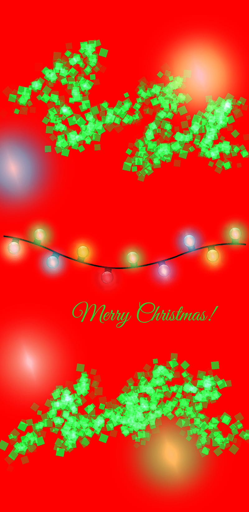 Christmas Cheer, red, lights, christmas, HD phone wallpaper