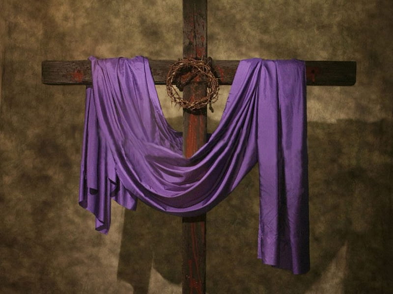 Good Friday, Easter, robe, cross, crown of throns, blood, HD wallpaper