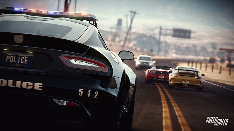 Hot Pursuit, police chase, police, police car, HD wallpaper